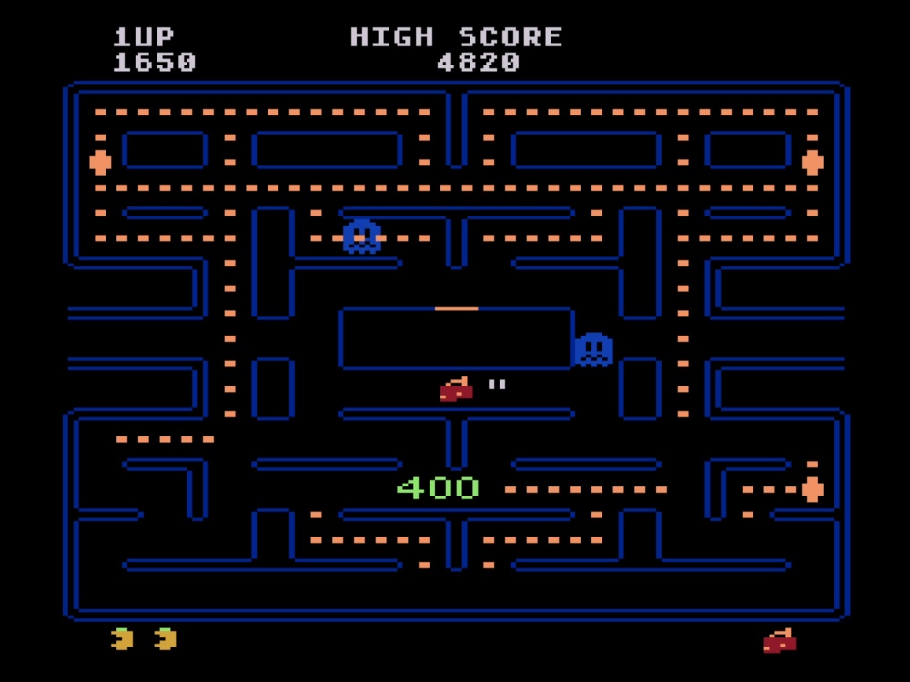Gameplay of Pac Man for Atari 8 Bit